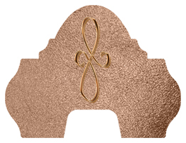 DARAY-L-601-CP-SH-BZ Copper Scroll Shimmer Bronze